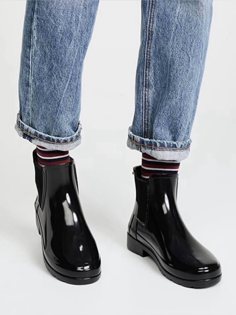 VGUC Hunter chelsea rain boots size 6 black